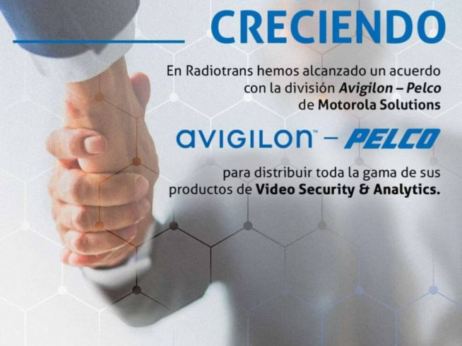 Radiotrans ahora distribuye PELCO y AVIGILON