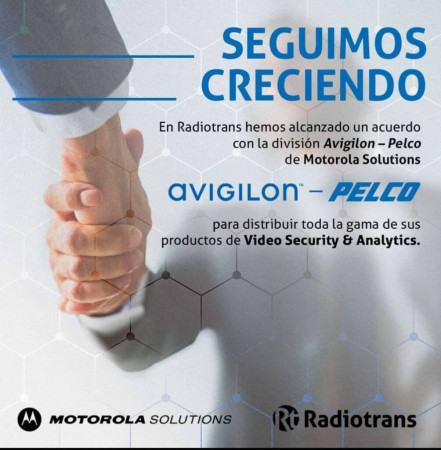 Radiotrans ahora distribuye PELCO y AVIGILON